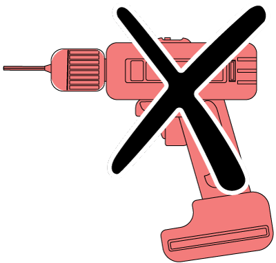 No Power Tools Icon